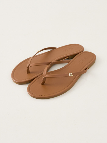 Rouge vif la cle - 【LAUREN RALPH LAUREN/ローレン ラルフ ローレン】RAQUEL レザーフリップフリップ トングサンダル