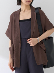 Rouge vif la cle - 強撚半袖フォルムジャケット