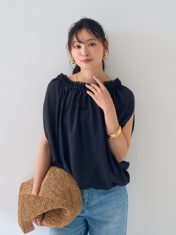 【一部店舗限定】3WAYクールメッシュブラウス