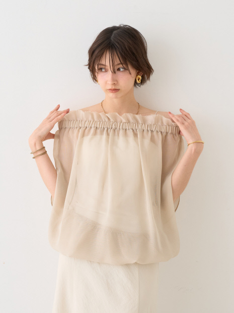 【一部店舗限定】3WAYクールメッシュブラウス