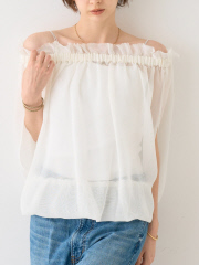Rouge vif la cle - 【一部店舗限定】3WAYクールメッシュブラウス