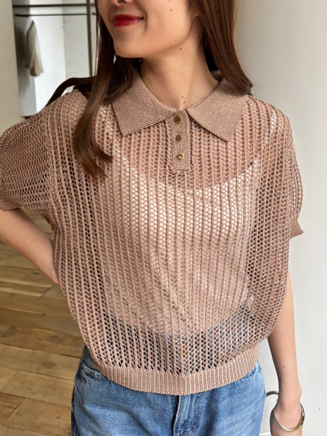 【一部店舗限定】メッシュニットポロシャツ【予約】