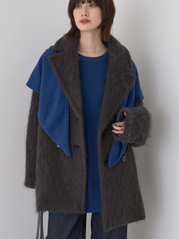 Rouge vif la cle - シャギーピーコート【予約】