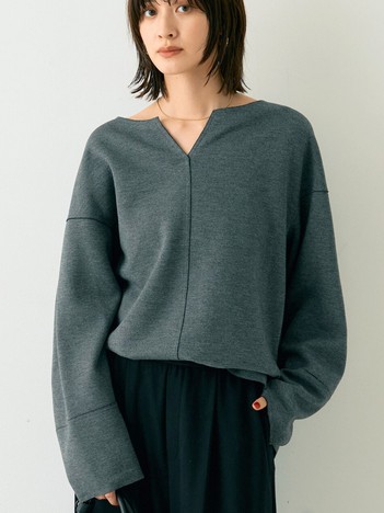 人気追加】ストレッチダンボールタックワイドパンツ｜Rouge vif la cle