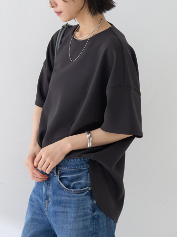 Rouge vif la cle - ストレッチダンボール半袖プルオーバー【予約】