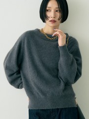 ラクーン混ボトルネックニットプルオーバー【予約】｜Rouge vif la cle