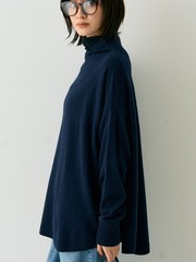 ボトルネックポンチョライクニットプルオーバー｜Rouge vif la cle