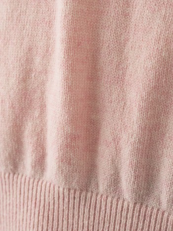 カシミヤ混ウール襟付きスキッパーニット｜Rouge vif la cle