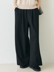 【人気追加】ストレッチダンボールタックワイドパンツ