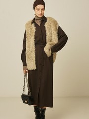 Yarmo シャツワンピース テラコッタ Yarmo/ヤーモ】Shirts Dress シャツドレス｜OUTLET / アウトレット