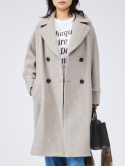 Rouge vif la cle＊パフスリーブ ウールコート＊ロングコート 36 楽天