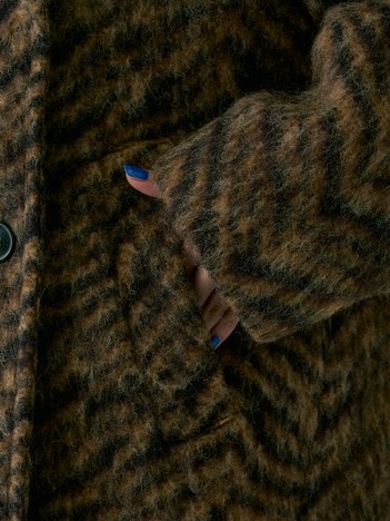 TICCA/ティッカ】ウールゼブラシャギーピーコート｜Rouge vif la cle