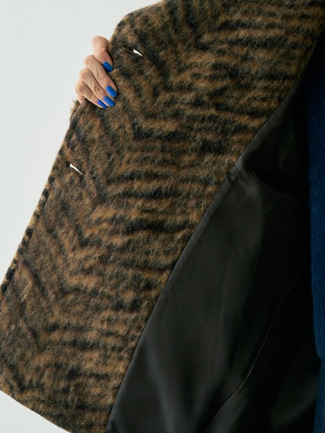 TICCA/ティッカ】ウールゼブラシャギーピーコート｜Rouge vif la cle