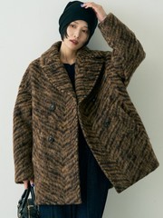 TICCA/ティッカ】ウールゼブラシャギーピーコート｜Rouge vif la cle