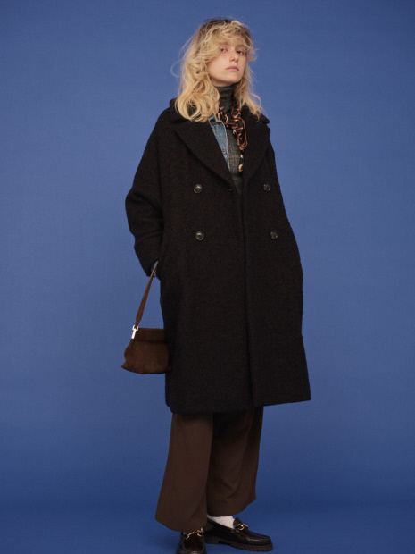 TICCA/ティッカ】別注ループヘリンボーンツイードテントコート｜Rouge