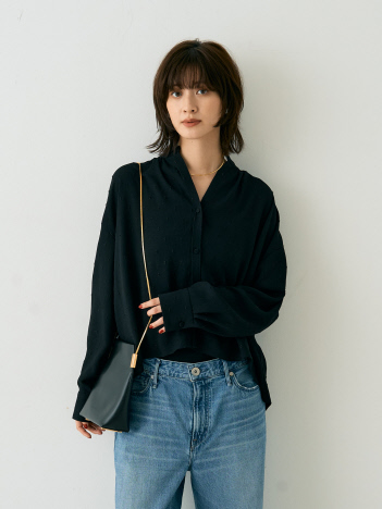 【TICCA/ティッカ】ドットエンブロイダリーブラウス