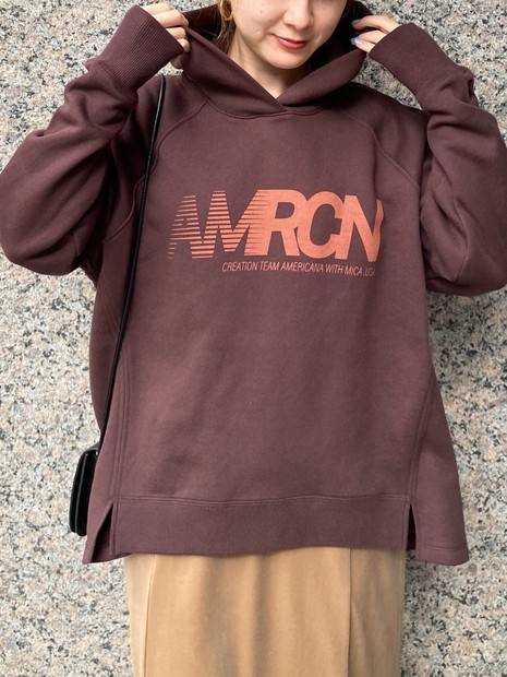 【AMERICANA×MICA＆DEAL/ アメリカーナ×マイカ】parka ロゴパーカー/ スウェット / フーディー