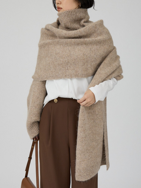 IRONING/アイロニング】high neck 2way muff ハイネック 2WAYマフラー