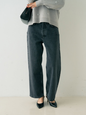 【AGOLDE/エーゴールドイー】ARC JEAN IN SYMBOLIC クロップド丈デニム