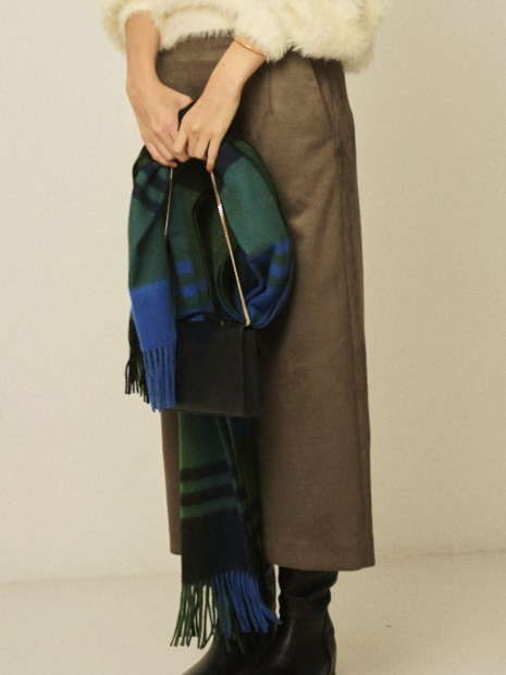 【定番人気】【2025AW新作】【TWEEDMILL/ツイードミル】大判ストールチェック