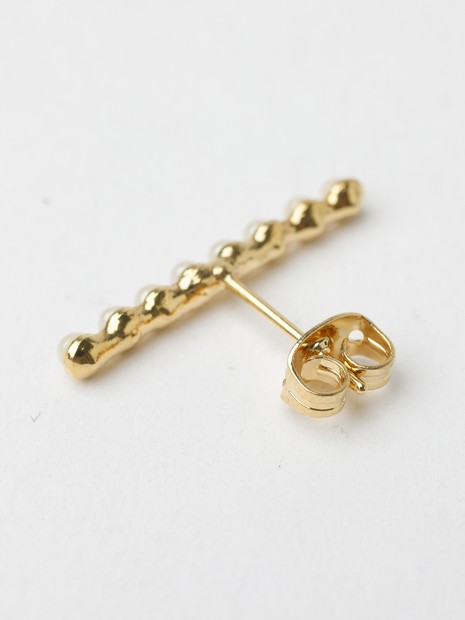 Caline Paris/カリーヌパリ 】vintage 8連パールピアス/両耳｜Rouge