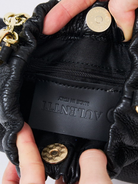 AULENTTI/オウレンティ】2WAYギャザーチェーン付ミニバッグ/ショルダー