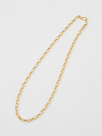 【OCUCCI jewelry/オクチ ジュエリー】Rounded roll ゴールドチェーンネックレス