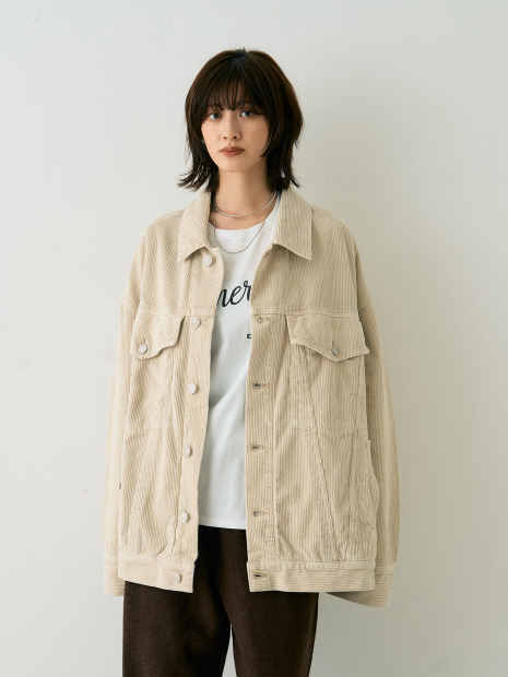 【AGOLDE/エーゴールドイー】REWORKED WAYNE JACKET リワークド・ウェインデニムジャケット/ライスグラス