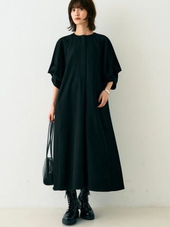 Rouge vif la cle - 【TICCA/ティッカ】ドットスリーブツイストドレスワンピース