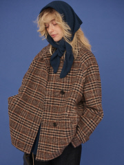 2サイズ展開】ウール混ショート丈スライバーコート｜Rouge vif la cle