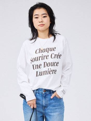 ロゴロングスリーブTシャツ