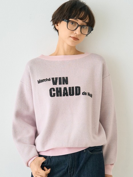 ノエルロゴニットプルオーバー｜Rouge vif la cle / ルージュ・ヴィフ