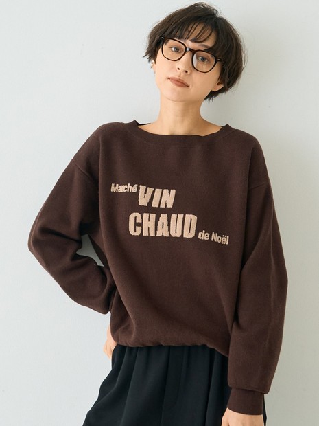 ルージュ・ヴィフ ラクレ（Rouge vif la cle）/ノエルロゴニットプルオーバー ノエルロゴニットプルオーバー｜Rouge vif la cle / ルージュ・ヴィフ