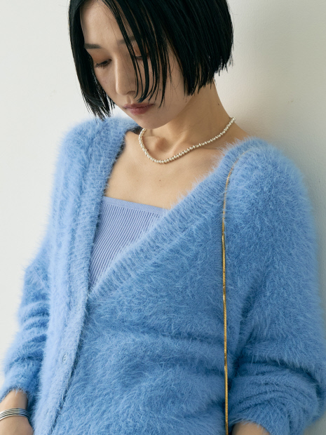 にけ LOFT LABO (ロフトラボ) ZENN / NO COLLAR DOWN CARDIGAN / ノー