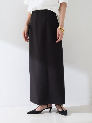 【セットアップ対応】【3サイズ展開】ストレッチダブルクロスタイトスリットスカート【予約】