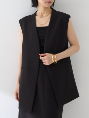 Rouge vif la cle - 【セットアップ対応】ストレッチダブルクロスジレ【予約】