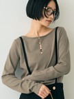 【一部店舗限定】センターシーム ボートネックニットプルオーバー