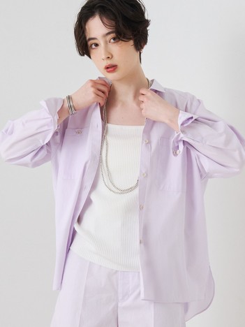 Rouge vif la cle - 【セットアップ対応】コットン胸ポケット付きシャツ【予約】