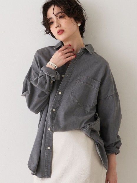 2026SS新作】【ロングセラー】NEWオーバーサイズデニムシャツ｜Rouge