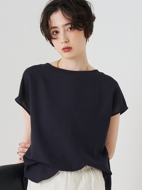 未使用 雑誌掲載 ルージュヴィフ  フォンセ 秋色ブラウス カラミメッシュプルオーバー/ブラウス【予約】｜Rouge vif la cle