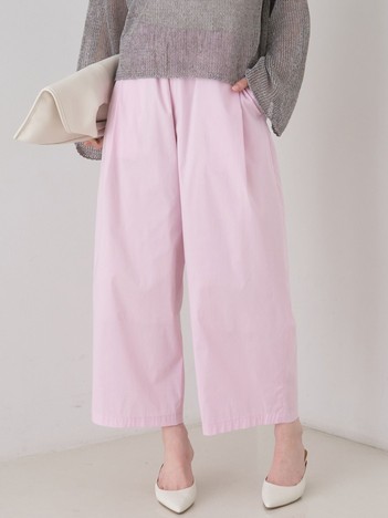 【ロングセラー】【2026SS新色登場】イージーワイドパンツ/ウエストゴム/クロップド丈