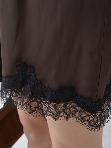 セットアップ対応】レースサテンショートパンツ【予約】｜Rouge vif la