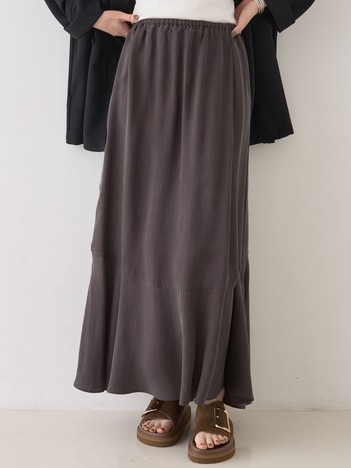 キュプラフィブリルイージーギャザースカート