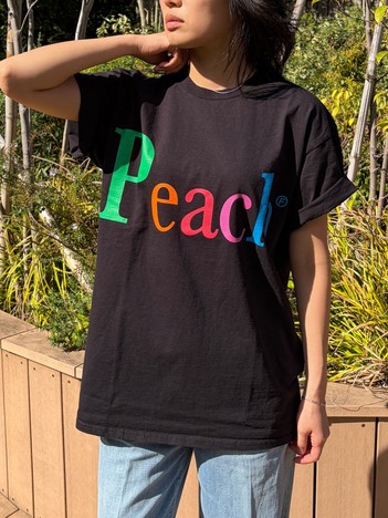 【byeA./バイエー】Peach TEE/ロゴTシャツ