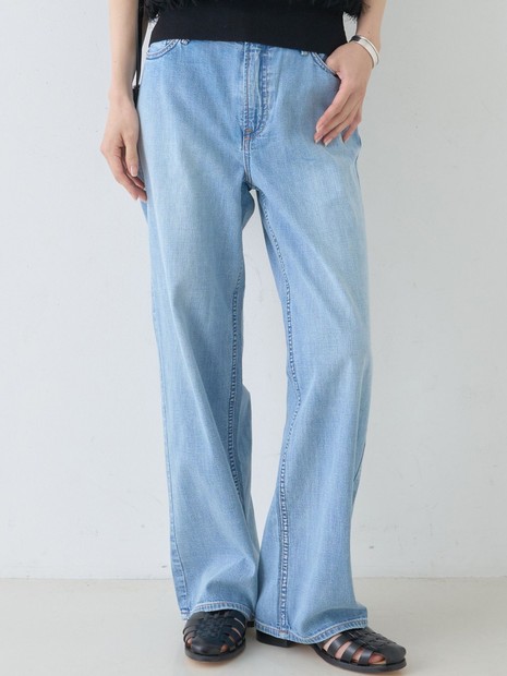 【upper hights/アッパーハイツ】THE LAZY NICE NID-R ザ レイジー ニース ミッドライズ/ワイドデニム【予約】