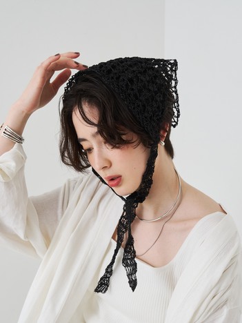 【La Maison de Lyllis/ラ メゾン ド リリス】LISKE クロシェレース スカーフ