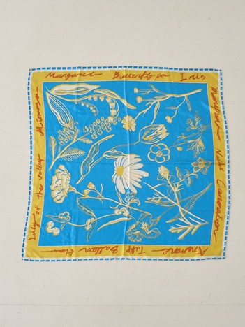 【manipuri/マニプリ】フローラ大判シルクスカーフ 88×88 日本製