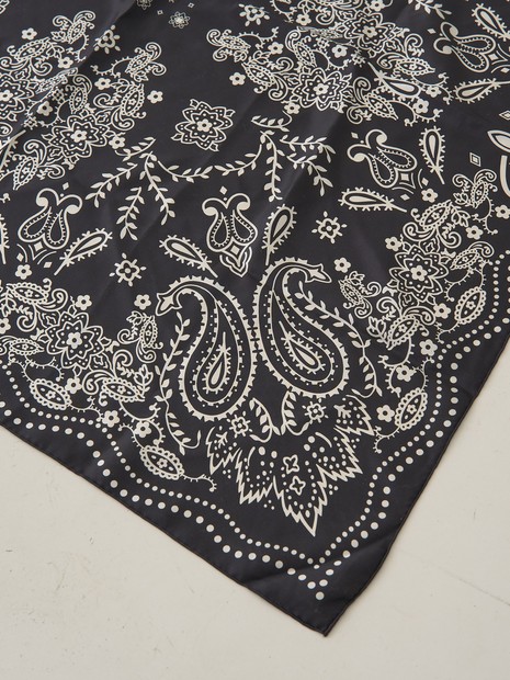 manipuri/マニプリ】カレイドバンダナシルクスカーフ 88×88 日本製