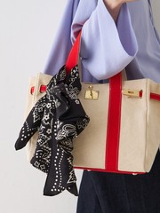 【manipuri/マニプリ】カレイドバンダナシルクスカーフ 88×88 日本製