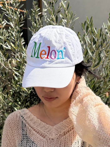 【byeA./バイエー】Melon CAP ロゴ刺繍ベースボールキャップ